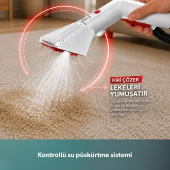 Homend Stain X 1256H Koltuk ve Halı Yıkama Makinesi Beyaz - Görsel 2