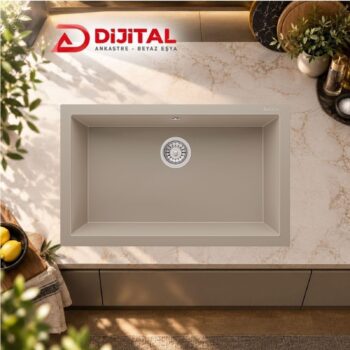 Real Stone K Serisi K013 Eviye Cappucino 77×47,5 cm Tezgah Altı