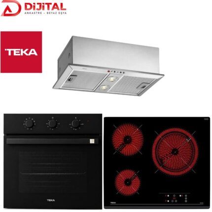 Teka Ankastre Set Siyah (HBB 54500 BK - GFH 55 - TZ 6316)