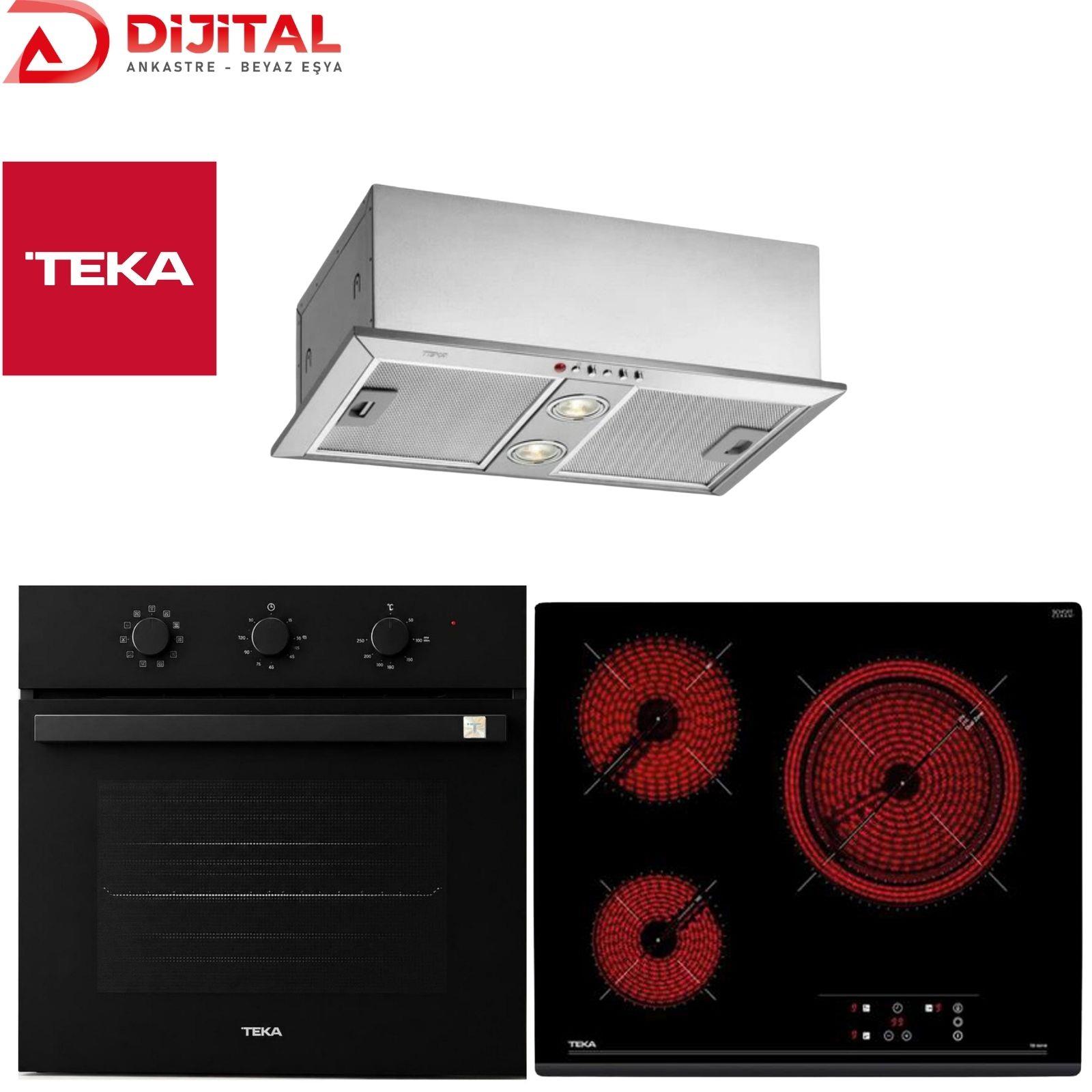 9262.jpg Teka Ankastre Set Siyah (HBB 54500 BK - GFH 55 - TZ 6316) - Görsel 1
