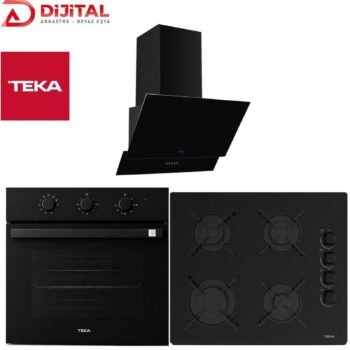 Teka Ankastre Set Siyah (HBB 54500 BK- GBE 64002 BK - ATV 60.3 BK)