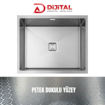 GL General NEO 50 40x50 Inox Petek Dokulu Mutfak Eviyesi 304 Paslanmaz Çelik 1mm