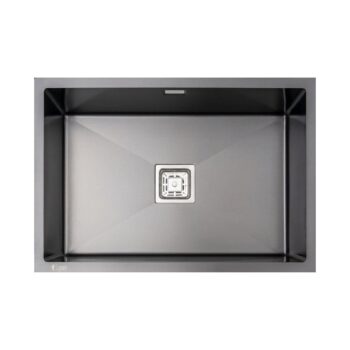 GL General NEO 60 40x60 Antrasit Petek Dokulu Mutfak Eviyesi 304 Paslanmaz Çelik 1mm - Görsel 2