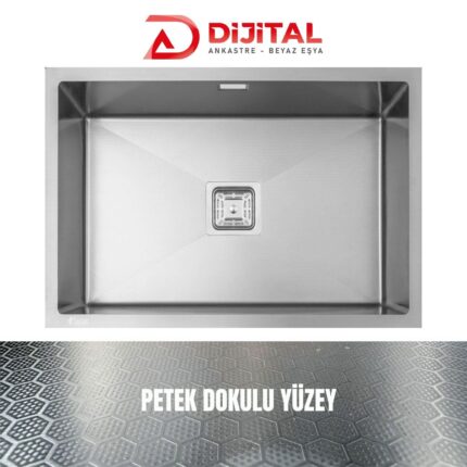 GL General NEO 60 40x60 Inox Petek Dokulu Mutfak Eviyesi 304 Paslanmaz Çelik 1mm