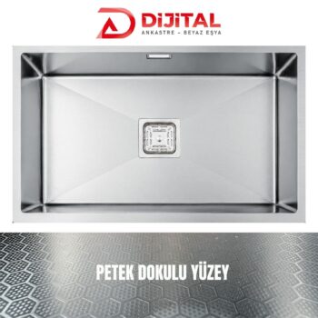 GL General NEO 70 40x70 Inox Petek Dokulu Mutfak Eviyesi 304 Paslanmaz Çelik 1mm