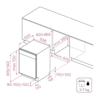 Teka DFI 46710 5 Programlı Ankastre Bulaşık Makinesi - Görsel 5